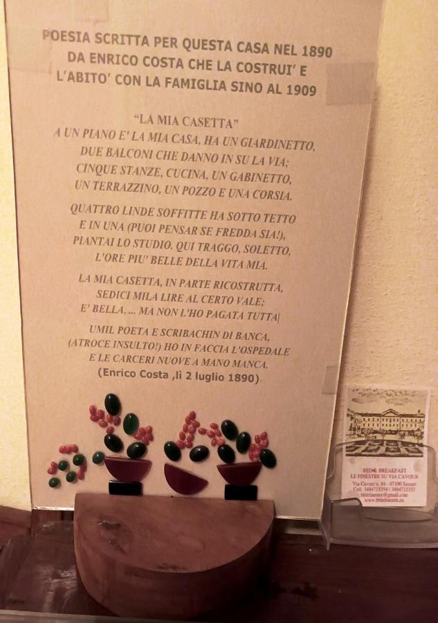 B&B Le Finestre Su Via Cavour 사사리 외부 사진